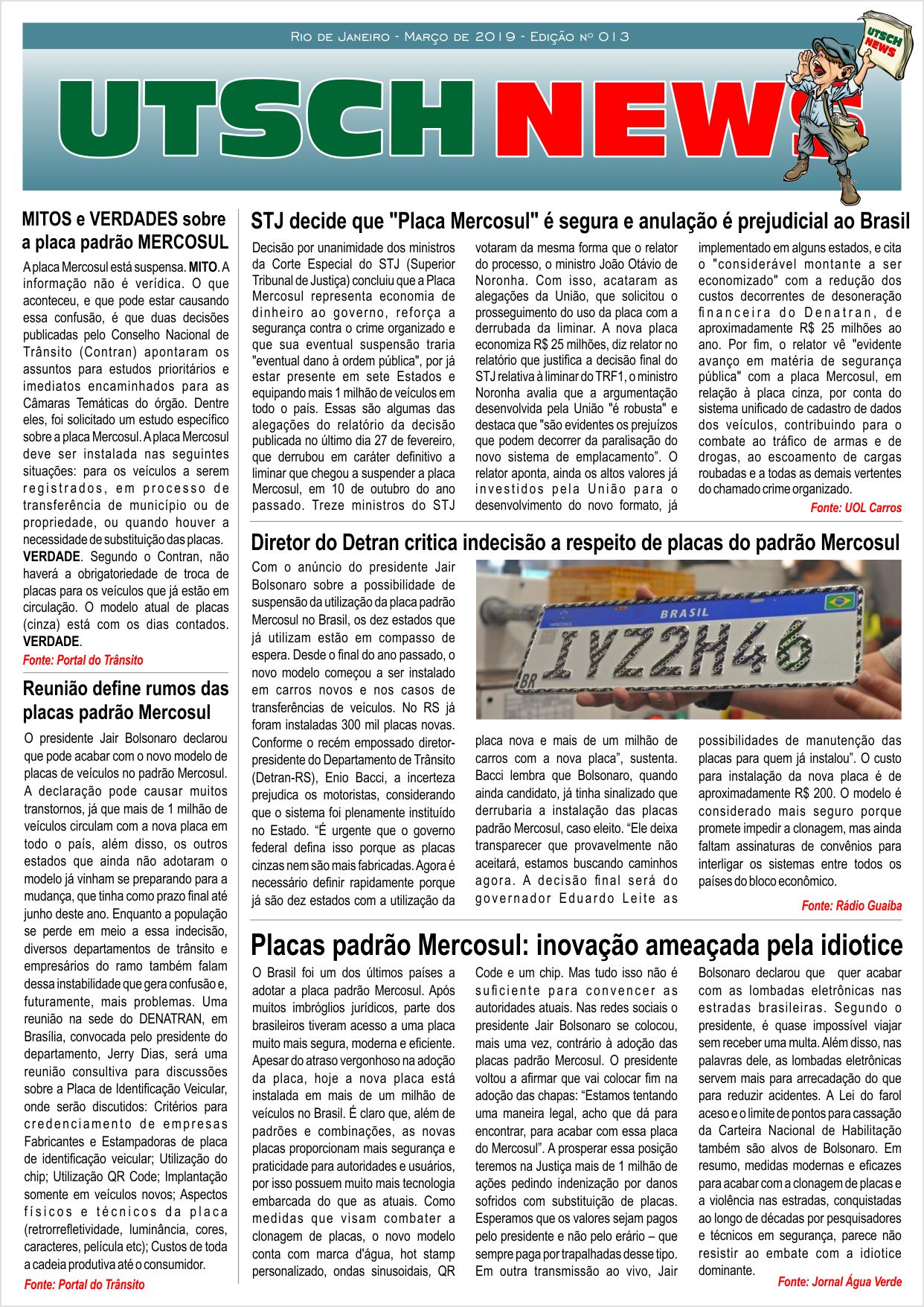 Jornal UTSCH BRASIL - edição 013 - Março_2019