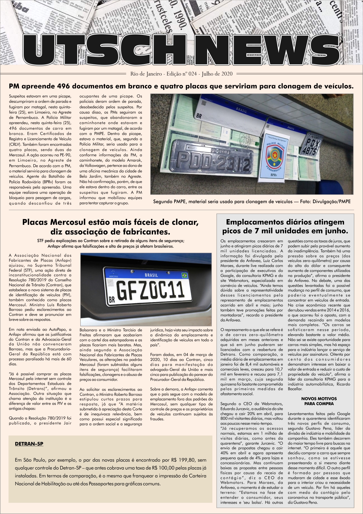 Jornal UTSCH BRASIL - edição 024 - Julho_2020