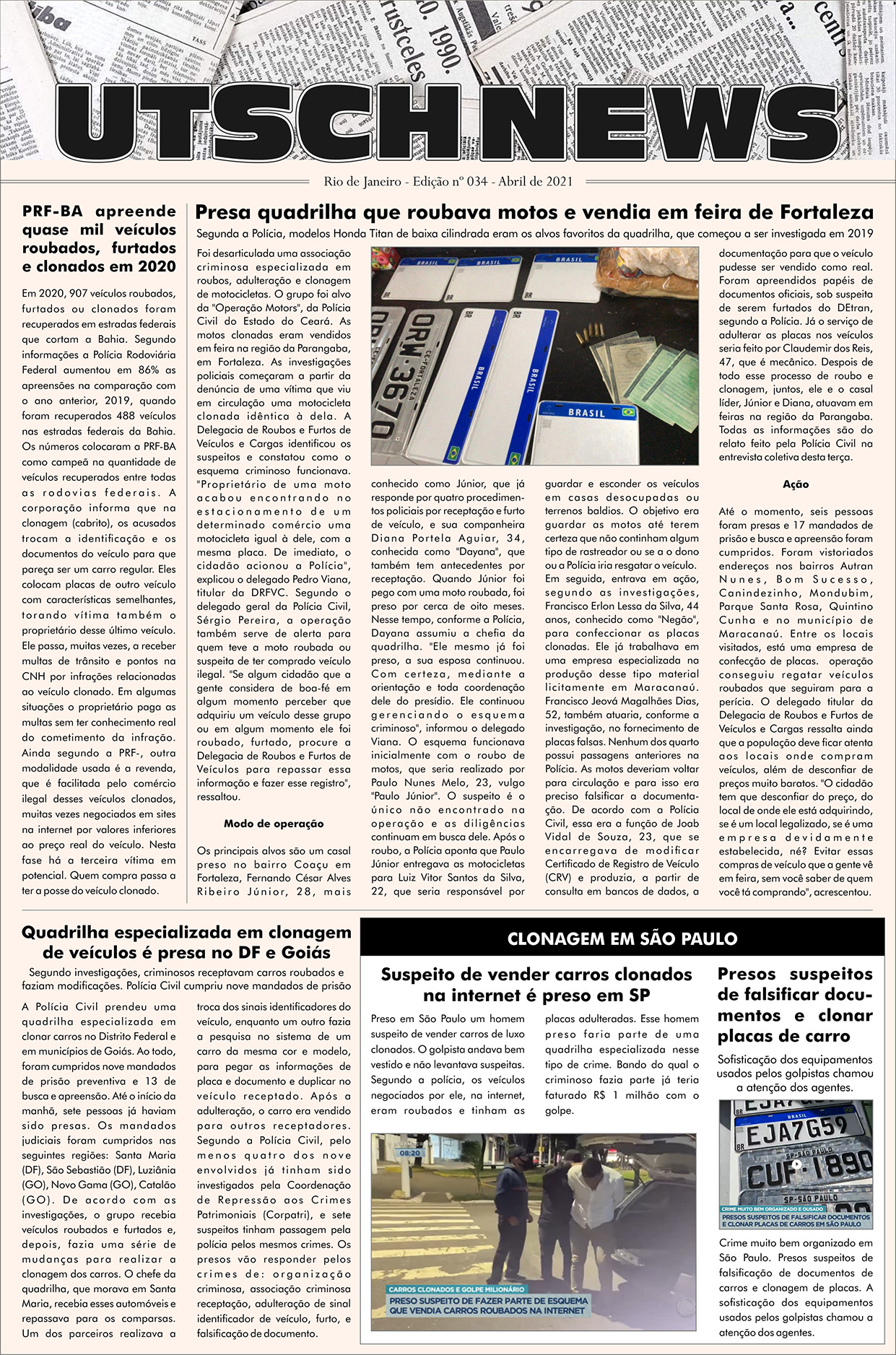 Jornal UTSCH BRASIL - edição 034 - Abril_2021