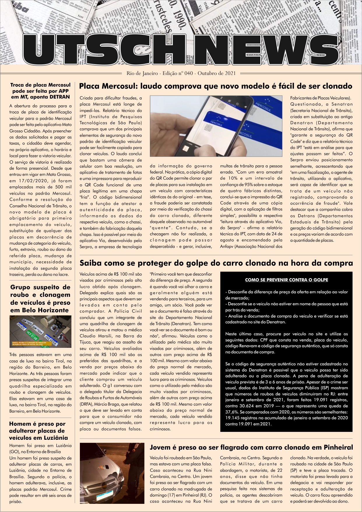 Jornal UTSCH BRASIL - edição 040 - Outubro_2021