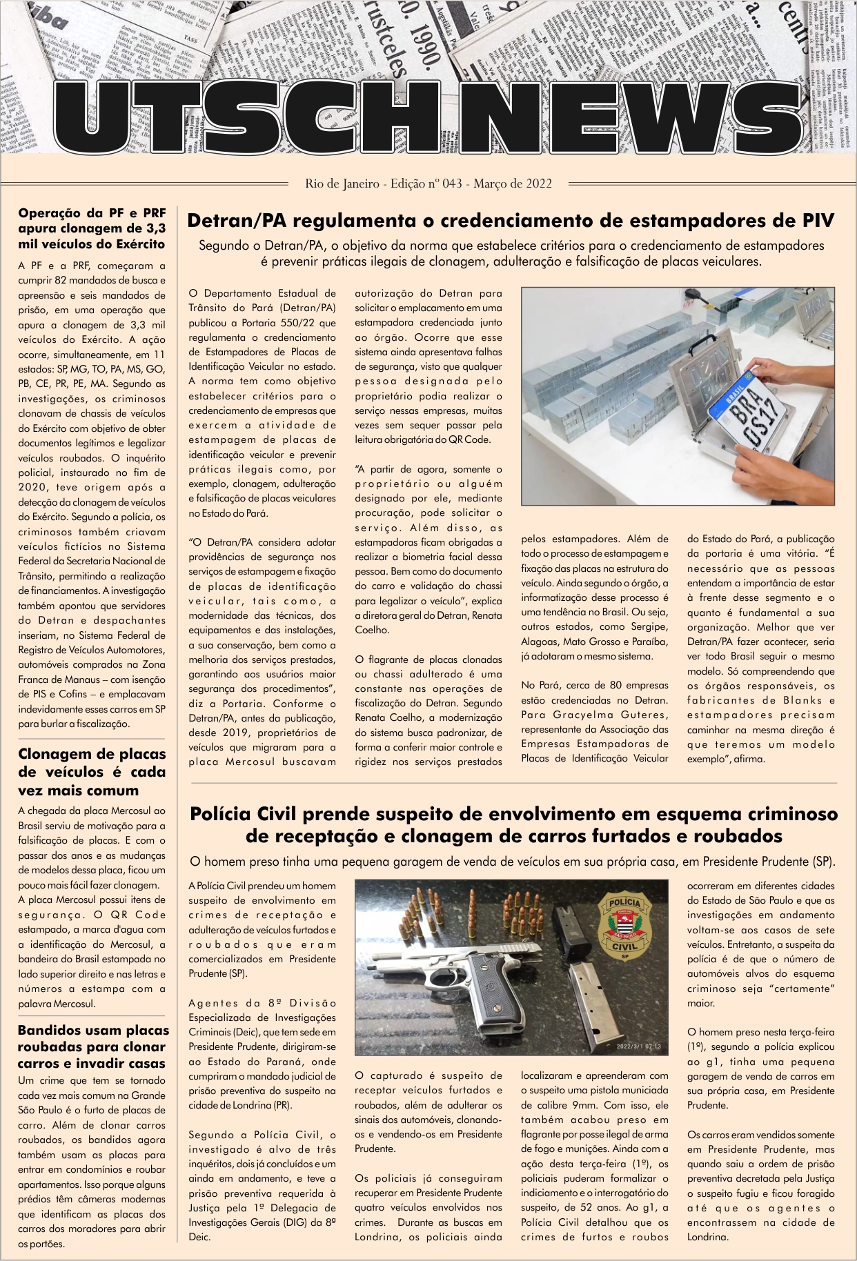 Jornal UTSCH BRASIL - edição 043 - Março_2022