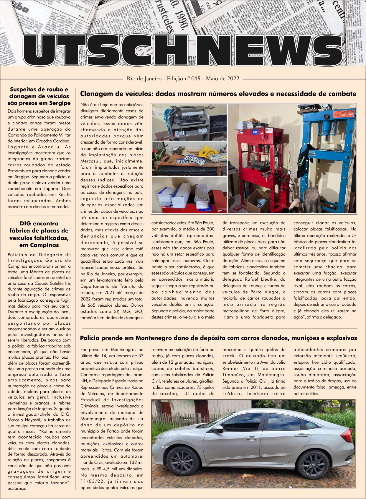 Jornal UTSCH BRASIL - edição 045 - Maio_2022