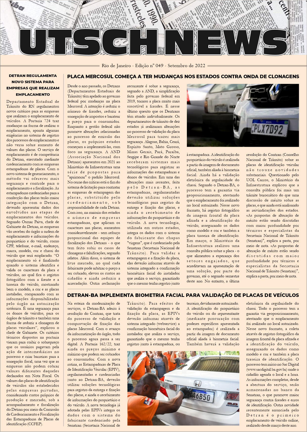 Jornal UTSCH BRASIL - edição 049 - Setembro_2022