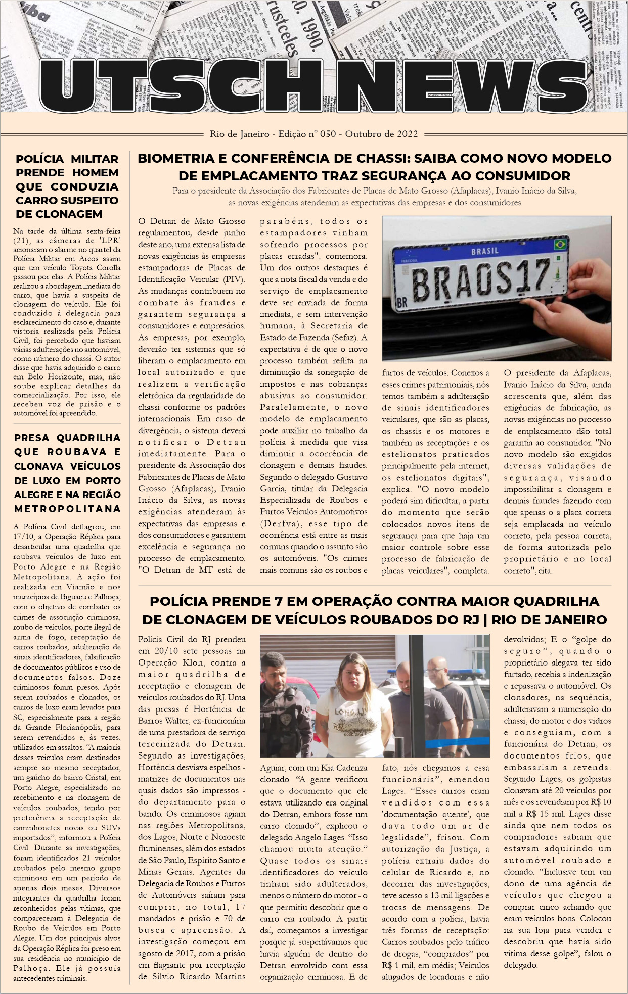 Jornal UTSCH BRASIL - edição 050 - Outubro_2022